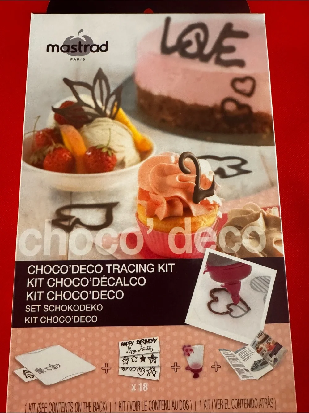Bagel making kit and chocolate tracing kit